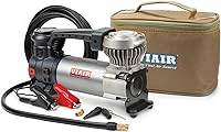 VIAIR 88P Portable 12V Air Compressor Kit - 120 PSI Tire Inflator for 33" Tires, Off-Road Ready with Alligator Clamps & Carry Case
