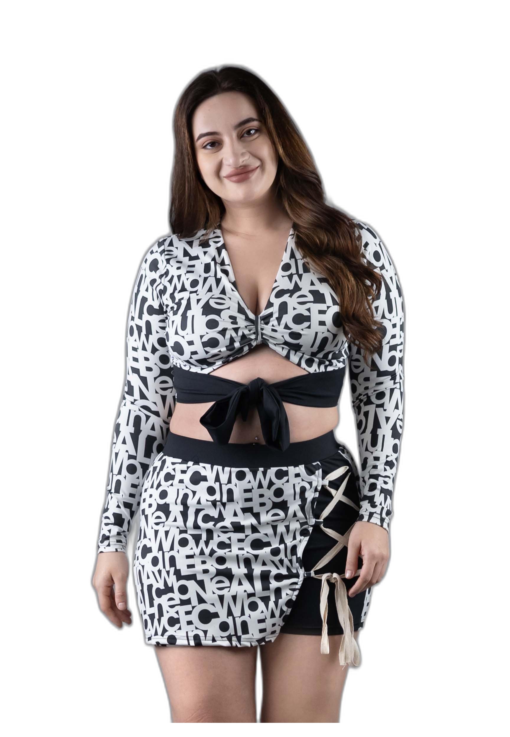Full Sleeves Rashguard 2 Piece Padded Swimming Suit for Women (Black)-image-25