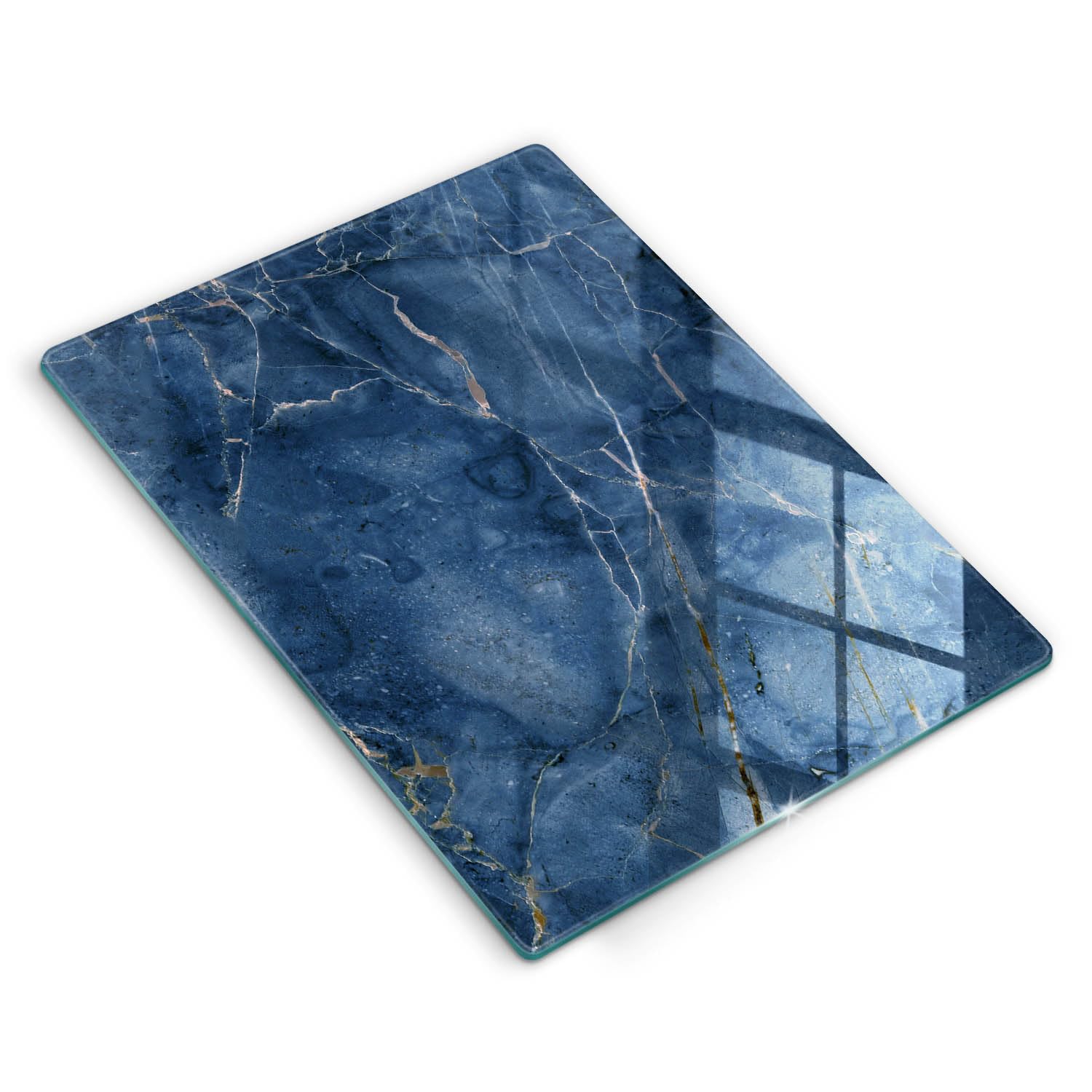 Plaque de protection induction 40x52 cm en verre style marbre par Wallfluent