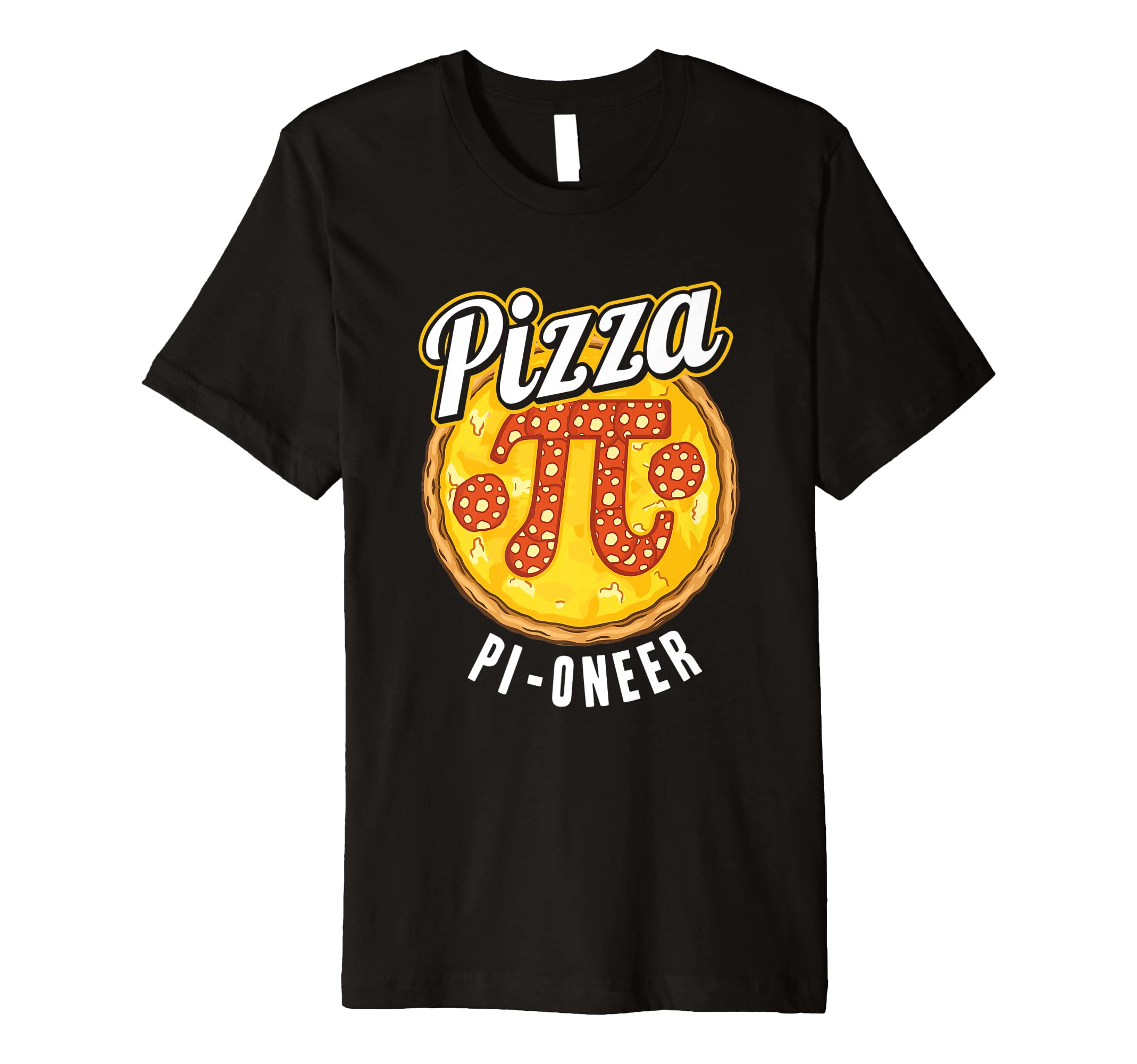 Pi Day Pizza Pi Symbol Math Number Mathematics Premium T-Shirt