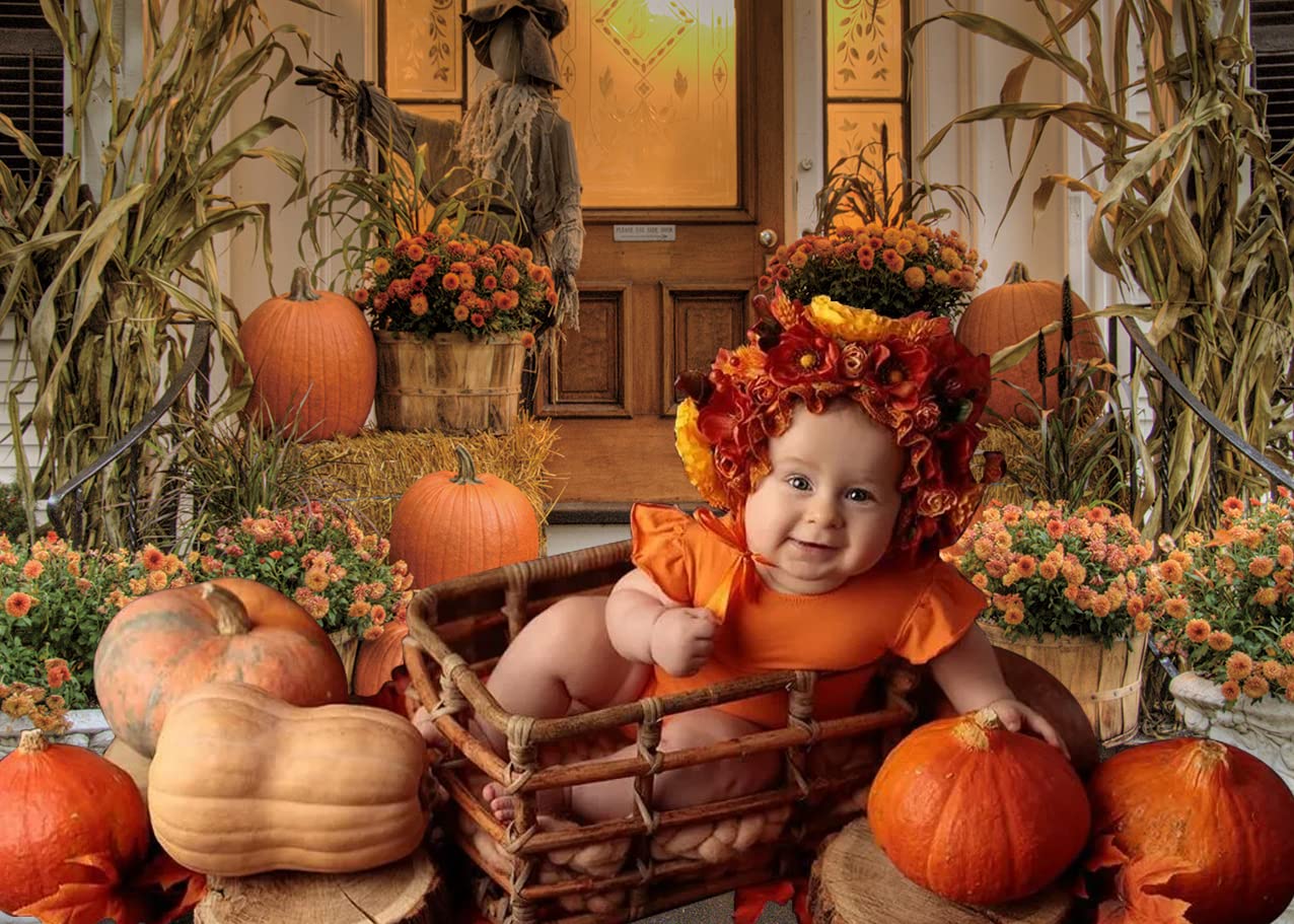 Telón De Fondo Para El Día De Acción De Gracias, Otoño, Cosecha, Calabaza,  Heno, Hojas De Arce, Fotografía De Acción De Gracias, Fondo De Fotografía  De Baby Shower, Niños, Decoración De, image size:1276x911