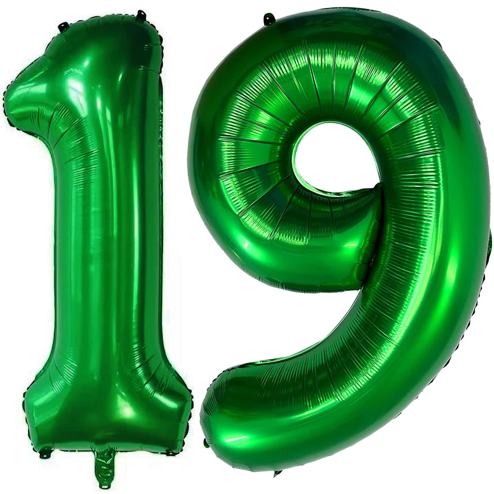 Number 19 Dark green Balloons 40 Inch Giant Dark green Number 19 Balloons for 19th Dark green Birthday Party Supplies 19th Anniversary Events Decorations