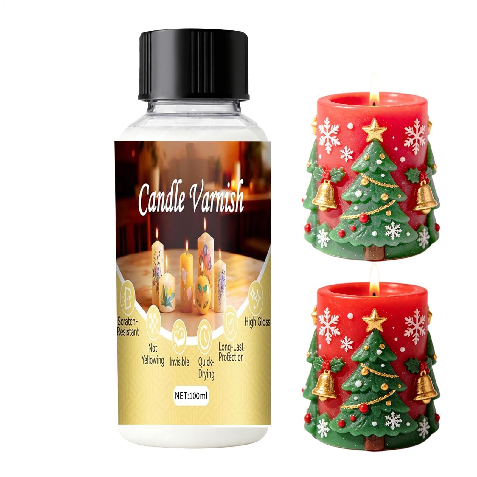 Barniz para velas opacas: soluci&oacute;n blanqueadora de 100 ml para un acabado limpio