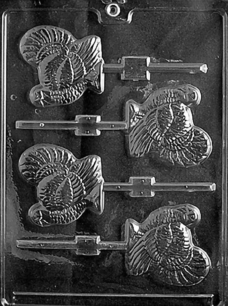 Thanksgiving Turkey Cookie Chocolate Soap Mold - Grandmama's Goodies 3.125x2.625