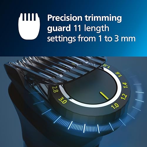 Vista 25 de Philips Norelco Multigroom Series 9000-21 piezas Kit de aseo para hombre, para barba, cuerpo, cara, nariz, oreja, recortadora de pelo con estuche