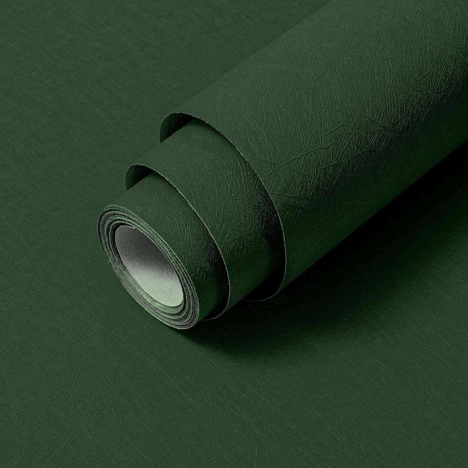 Dark Green Peel and Stick Self Adhesive Wallpaper - Removable Waterproof Bathroom Countertop Contact Paper - Kitchen Vinyl Wrap for Cabinet Countertops - Wall Cover Counter Top Paper 15.7" X 590.5" 15.7" x 590.5" Dark Green