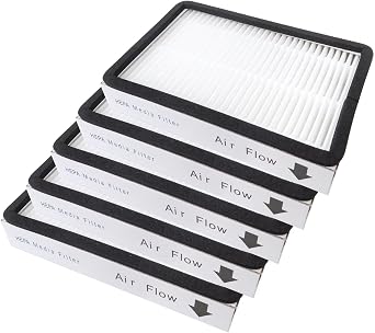New 5x Individual 86880 HEPA Filters Replacement for Kenmore Exhaust Vacuum Cleaner c38kbrm, 20-86880, ef-2, 40320, mcv194h, Compare to Part # 20-86880, 40320, EF2, 610445