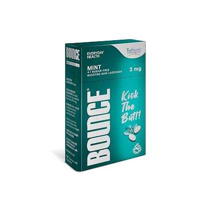 Rubicon BOUNCE Nicotine Mini Lozenge 2 Mg | Mint flavour, Sugar Free | USFDA Approved | Helps Quit Smoking | 25 Packs of