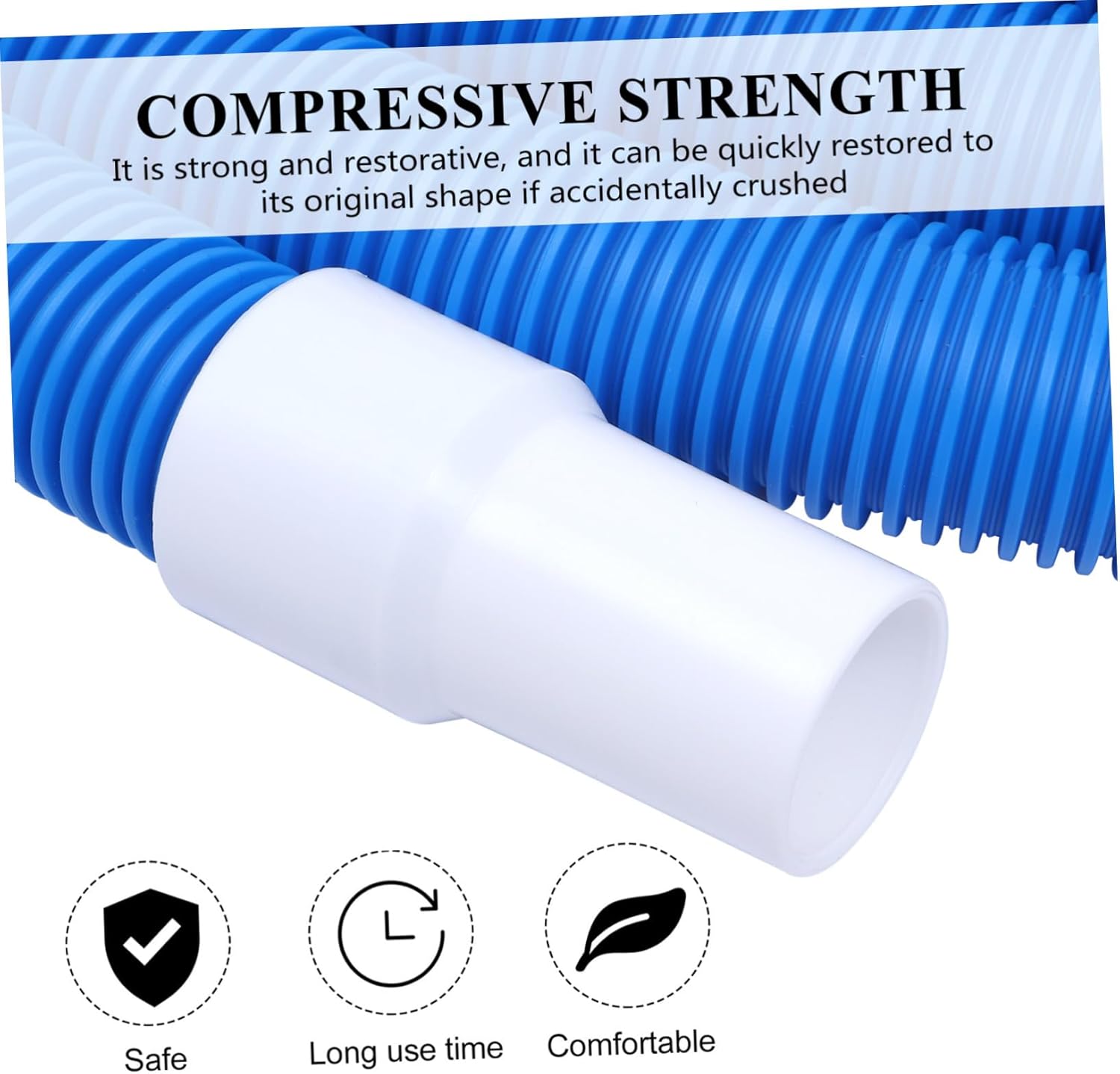 9mプール用吸引ホース 泳池清掃用ディスチャージホース 高耐久性 薄型デザイン 各種プールや熱帯魚用水槽に適合