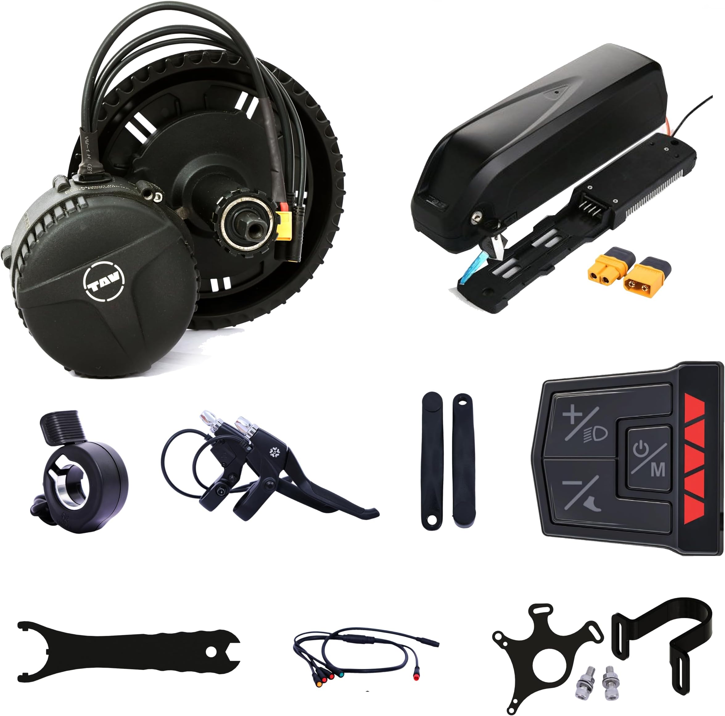 TAV SYSTEMS Electric Bicycle Kit (MD250 36V, LED Display, 7.8 Ah Battery)