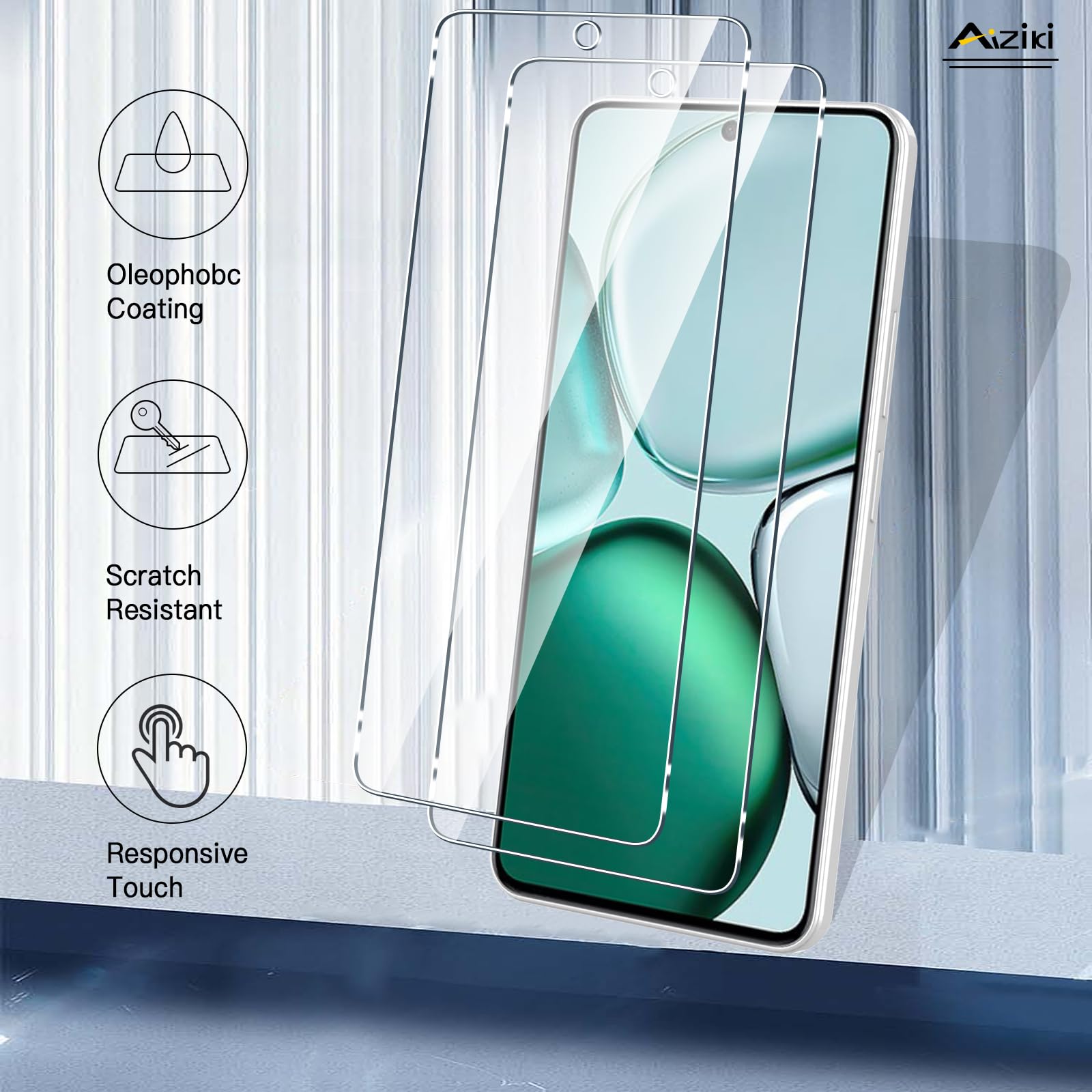 Aiziki Verre Trempé Pour Honor 400 Lite/200 Lite, Lot De 2, Film