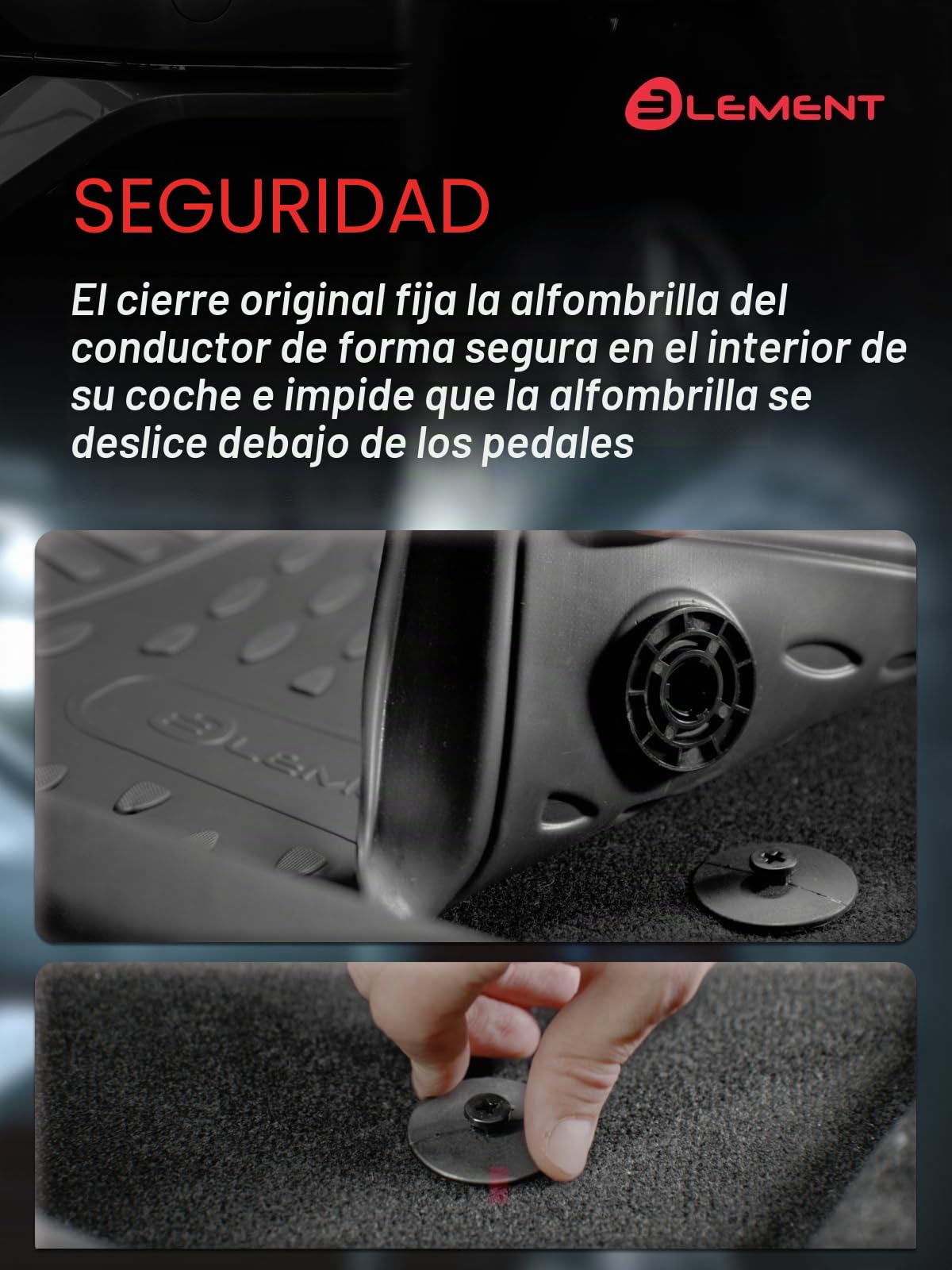 Element 3D Alfombrillas de Goma aptas para Toyota C-HR (II) | 2023 - Hoy | 100% adaptables a Todas Las Condiciones meteorológicas Alfombrillas de TPE, Borde Alto, Impermeables, Antideslizantes