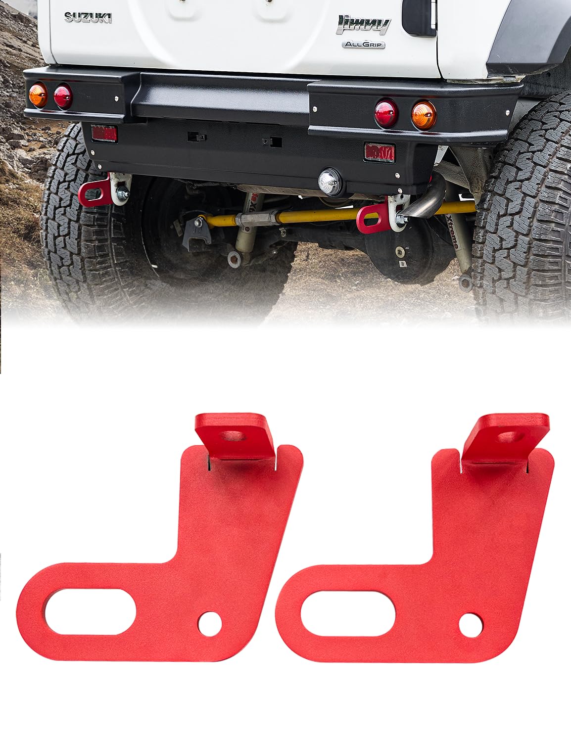 JROAD ジムニー 牽引フック リア 左右 2 ピースJB64 JB74 JC Amazon | JROAD ジムニー JB64 JB74 JC74 シエラ 牽引フック リア 左右