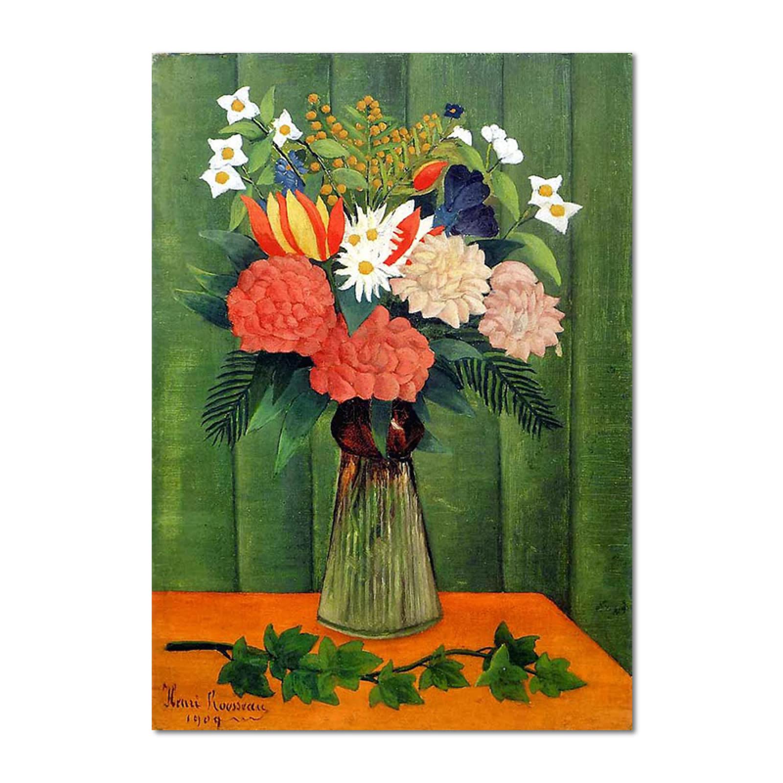 Amazon｜アンリ・ルソーの古典的な花瓶の花瓶ポスターとプリント