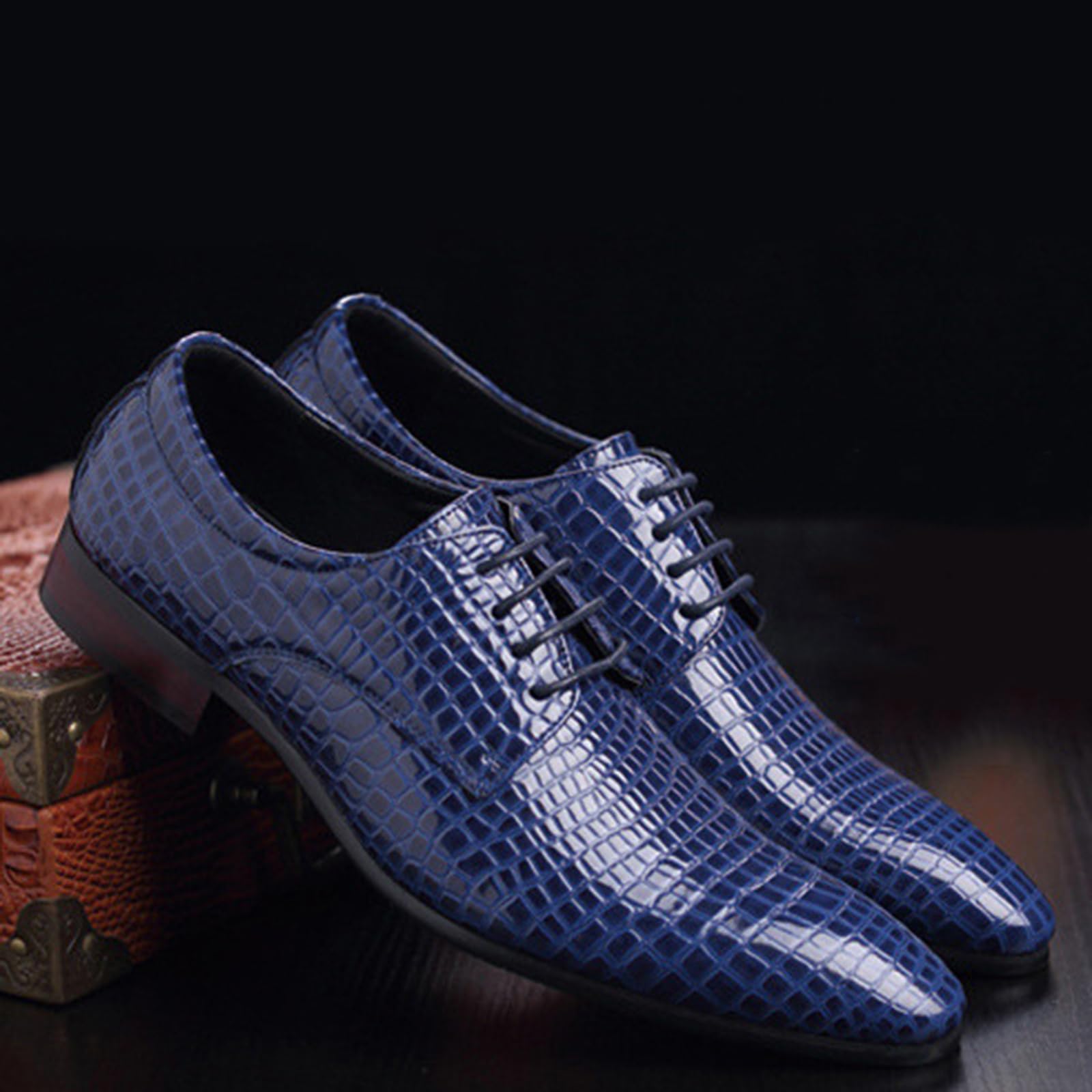 Herren Anzug Schuhe Modern Slip on Oxfords Formal Casual Business Hochzeit Arbeit Lace-Ups Derby Schuhe