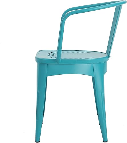 Miniatura 7 de Christopher Knight Home Lourdes Iron Bistro - Juego de 3 piezas, color verde azulado mate