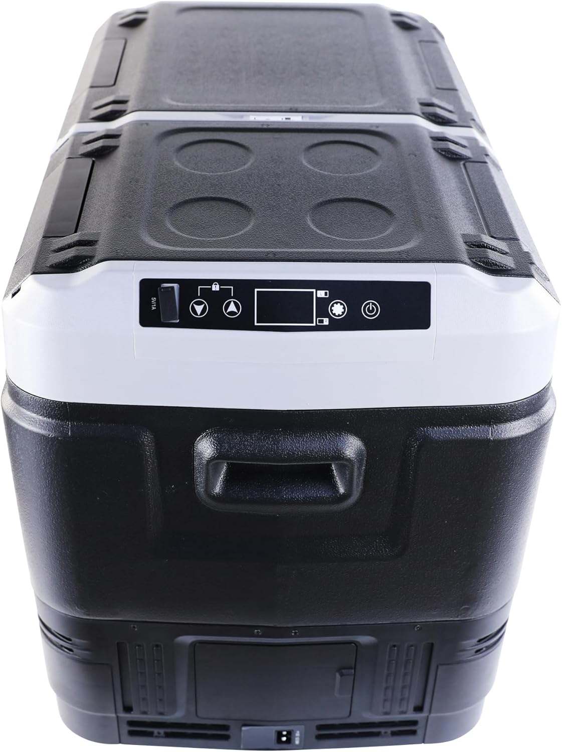 Vehicle Refrigerator 50 Liter/53 Quart DC 12/24V, AC 100-240V Dual Zone Portable Freezer for Car Truck Outdoor and Home Use