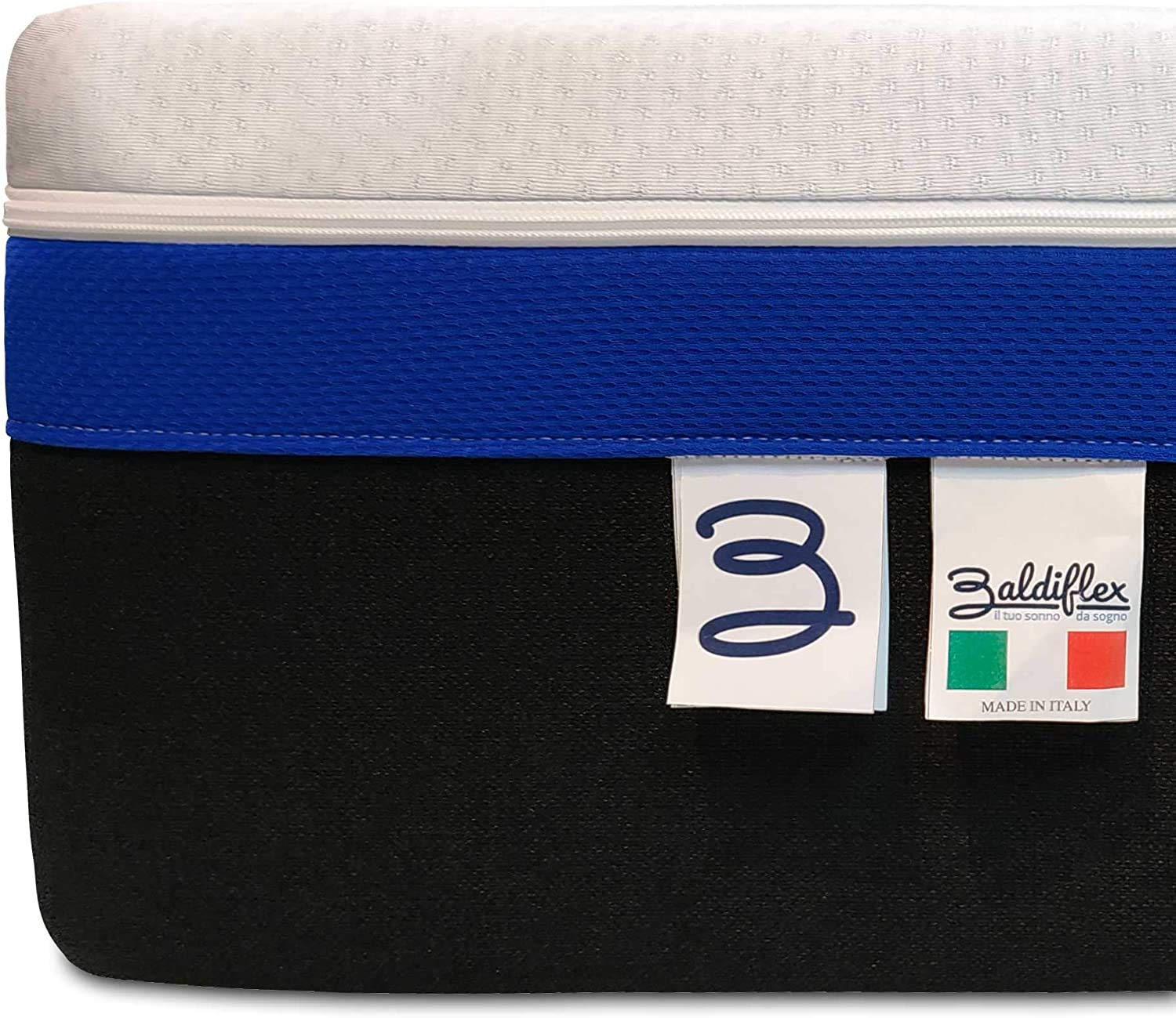 Baldiflex Materasso Matrimoniale a Molle e Memory Hybrid Bros misura 160x190 cm H25 cm