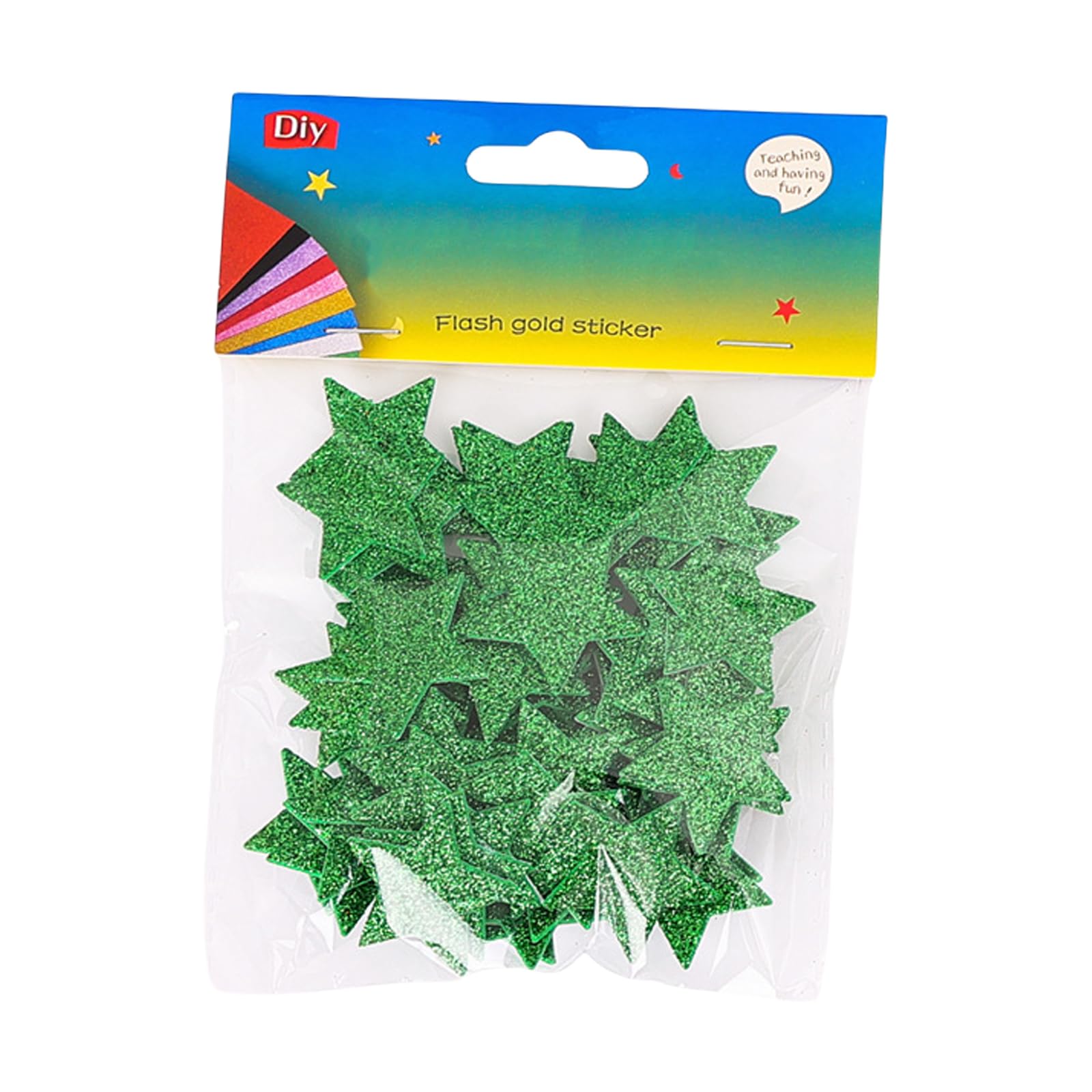 of 60 Sparkling Sticker Star Shape Glittering Sticker Adhesive Star Teacher Reward for and Decoration Party Decorations