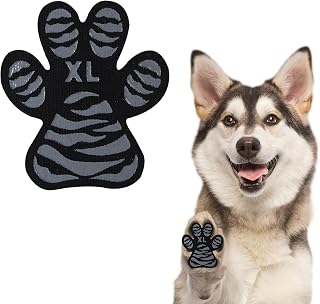 PawGrips Senior Dog Toe Grips - Anti-Slip, Hot Pavement Protection, 24pcs (Black, XL)