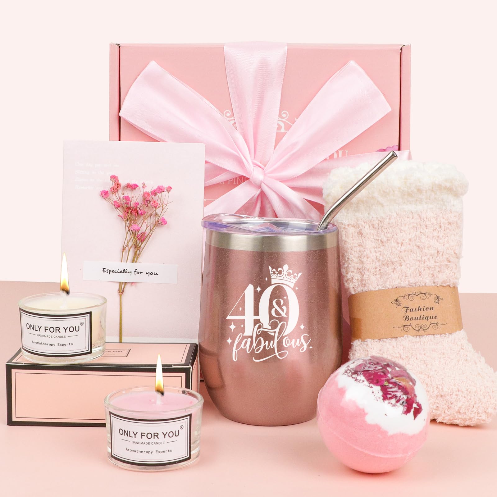 Chaussettes Message SREBIWO Chaussettes D'anniversaire 40/60 Ans - Message Humoristique - Anti-dérapantes - Cadeau Pour Femme Cadeau 40 Ans Femme