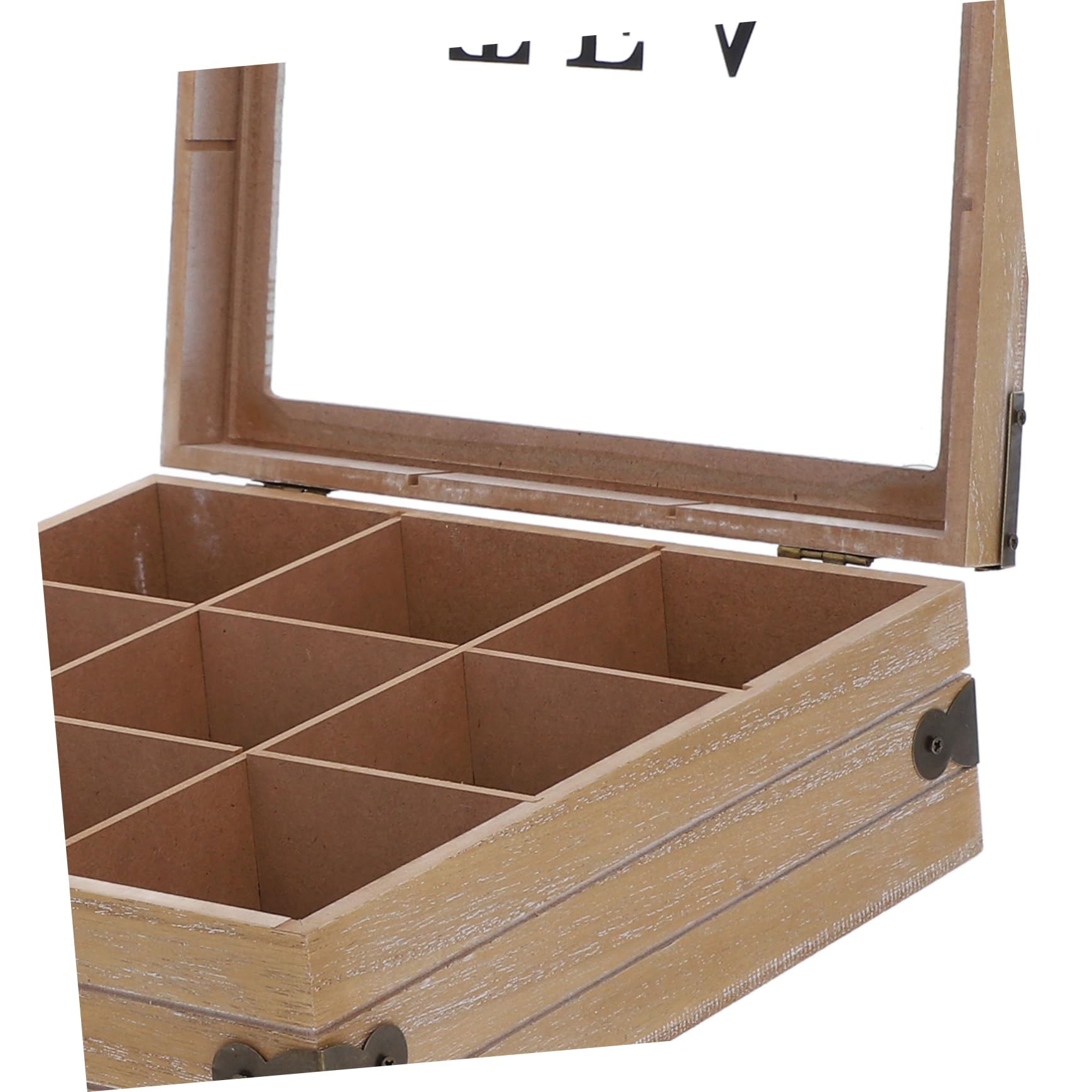 MAGICLULU Organizador de Cajas para Bolsitas de Té de Madera con Compartimentos Múltiples y Gran Capacidad, Soporte para Almacenamiento de Té Cocina