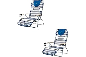 3-in-1 Ostrich Beach Chair Deluxe: Recline in Style and Comfort