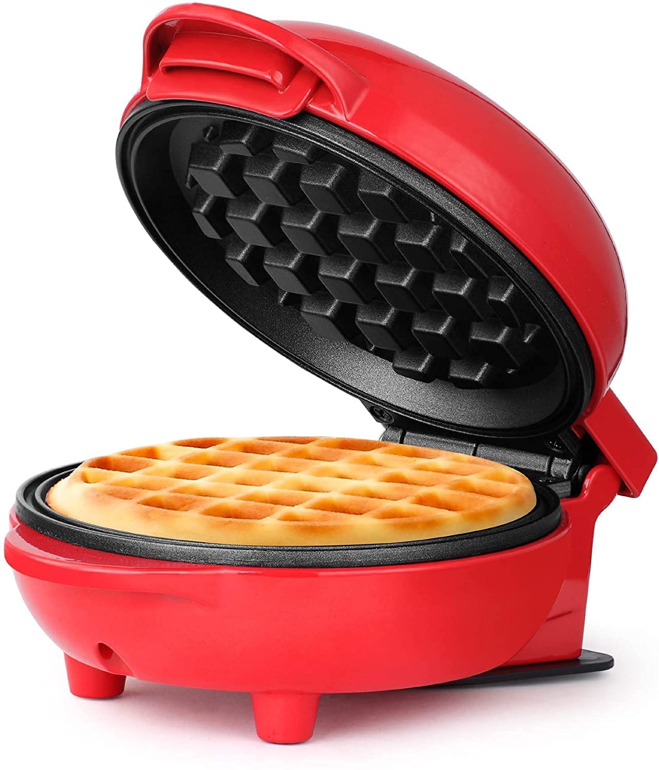 HOMENITY - Mini Waffle Maker 4 Inch- 350 Watts: Stainless Steel Dual Non-Stick Sides, Electric Iron Machine for Individual Belgian Waffles, Pan Cakes, Paninis or Other Snacks-image-32