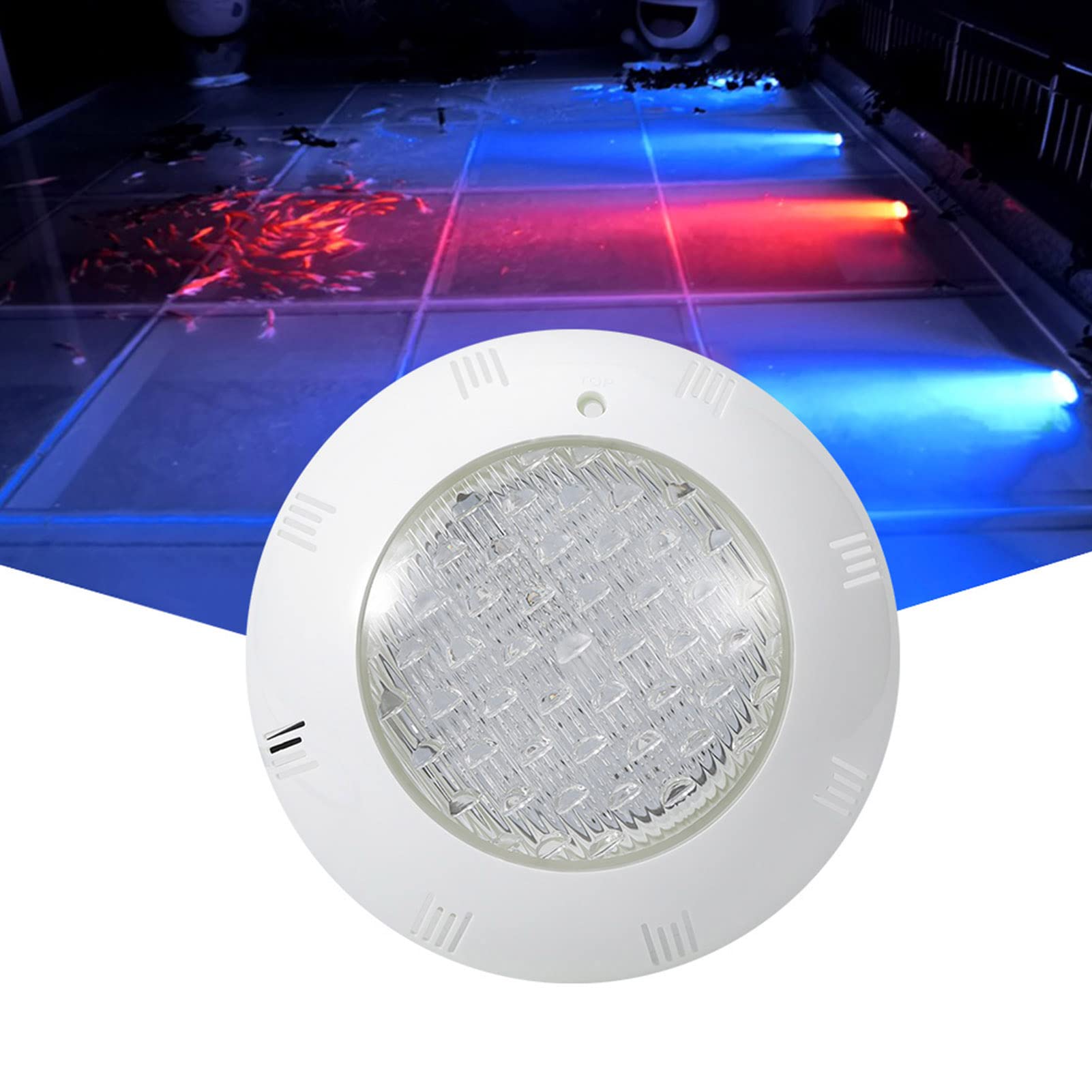 Garosa 15W AC12V LED-Unterwasserleuchte IP68 Wasserdichte RGB-Schwimmbadbeleuchtung, für Quadrat, Pool, Brunnen, Unterwasserlandschaft, Außendekoration (RGB15W)