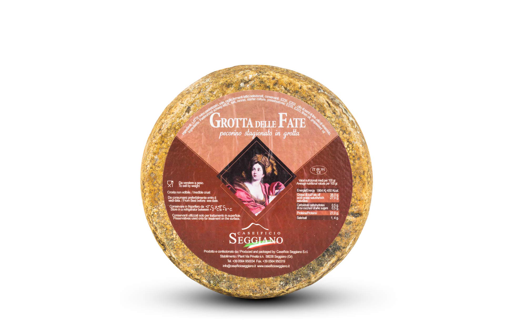 Pecorino Stagionato In Grotta Di Seggiano (Toscana) - Forma Intera 2,8 Kg Circa
