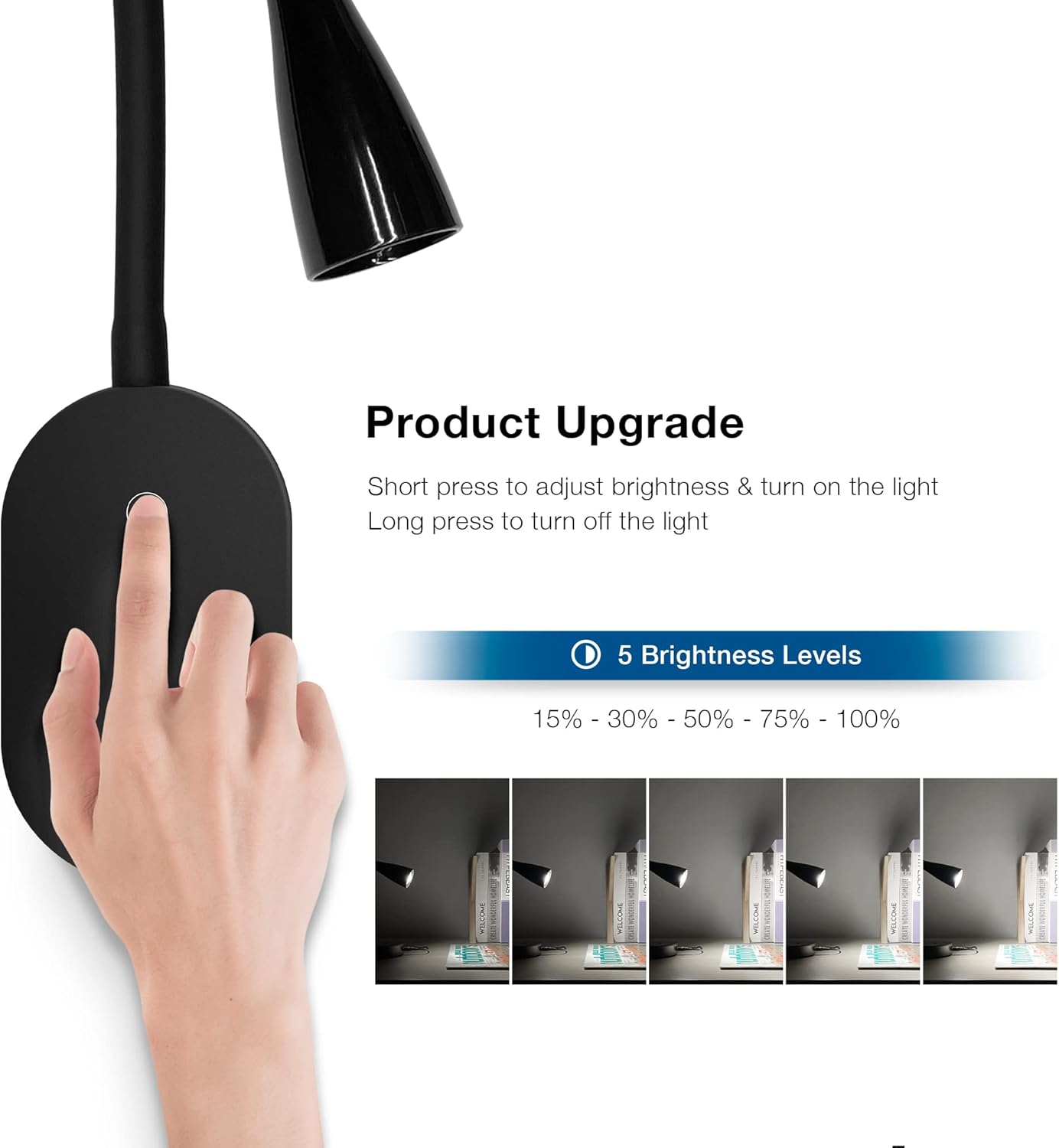 Wall Scones Set | 1 Ring Makeup Light & 1 Wall Light Bundle