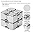 Lifidea Aluminum Alloy Metal Infinity Cube Fidget Cube (6 Colors) Handheld Fidget Toy Desk Toy with Cool Case Infinity Magic Cube Relieve Stress Anxiety ADHD OCD for Kids and Adults (Silver)