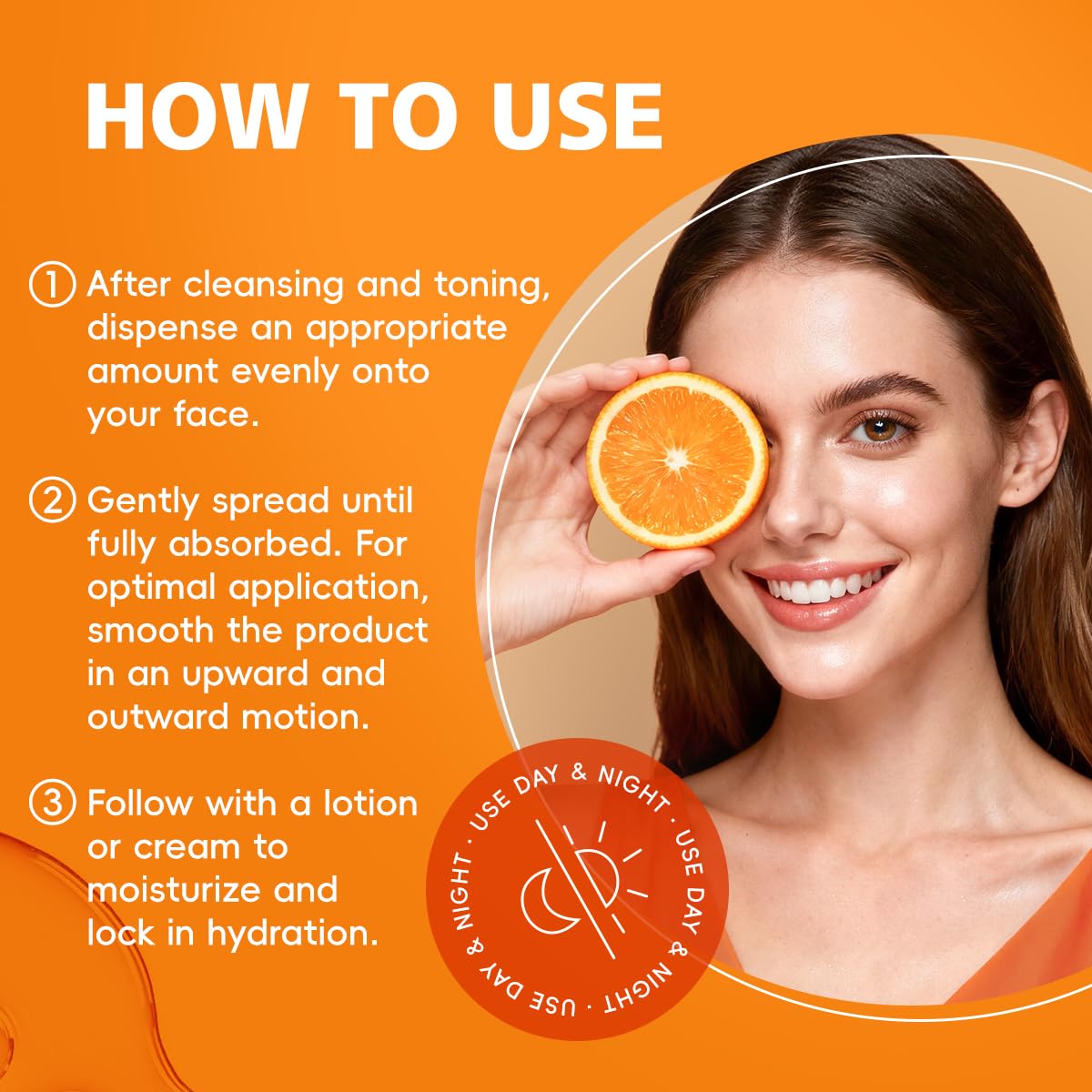 Vitamin C Serum for Face 2-Pack, Brightening Facial Serum with Hyaluronic Acid & Vitamin E, Helps Improve Dark Spots, Uneven Tone, Fine Lines & Wrinkles, 1 Fl Oz Each - Image 9