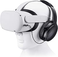 Vista 1 de SARLAR Auriculares para juegos de realidad virtual para Quest 2/Quest 3 Increase VR, cable de longitud personalizado