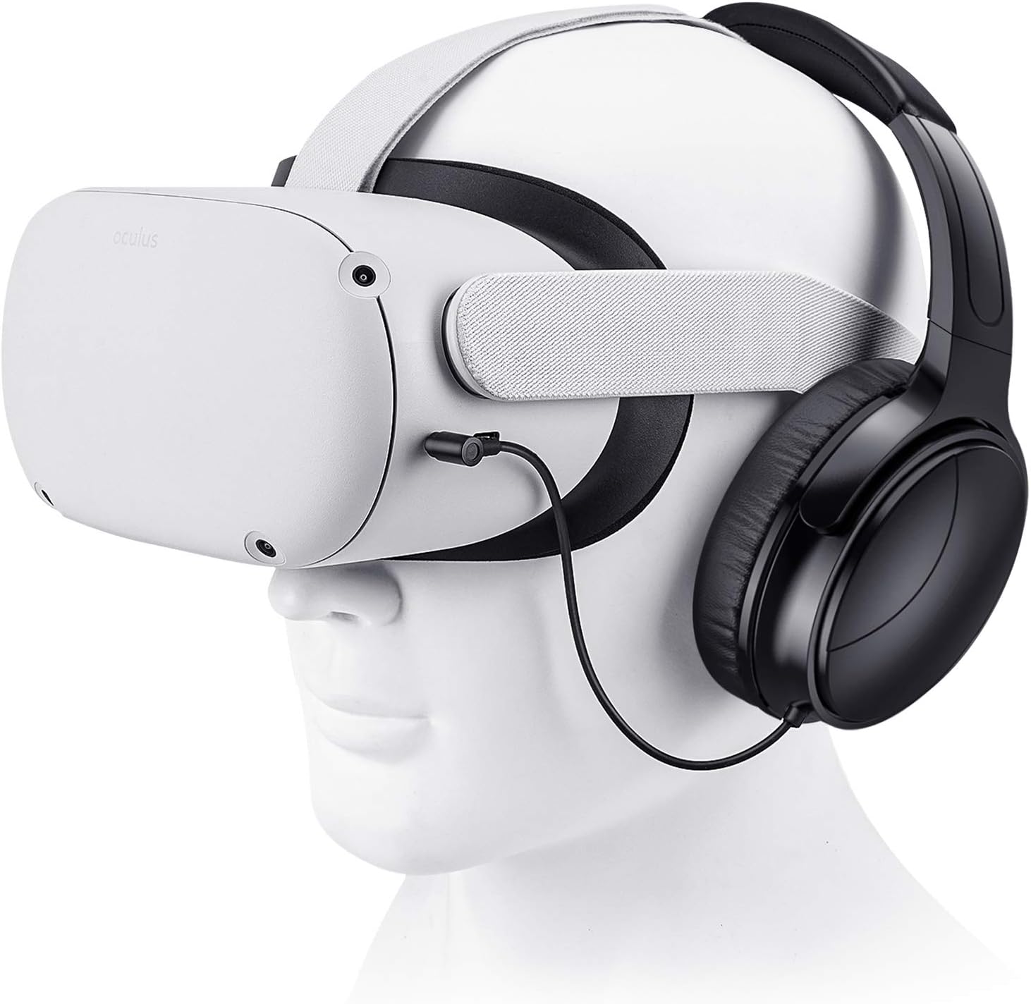 SARLAR VR Gaming Headphones for 2 Headset Increase VR Immersion, Custom Length Cable, Optimized Gaming Audio Driver, Memory Protein Ear Pads Noise Isolating and Other Accessories