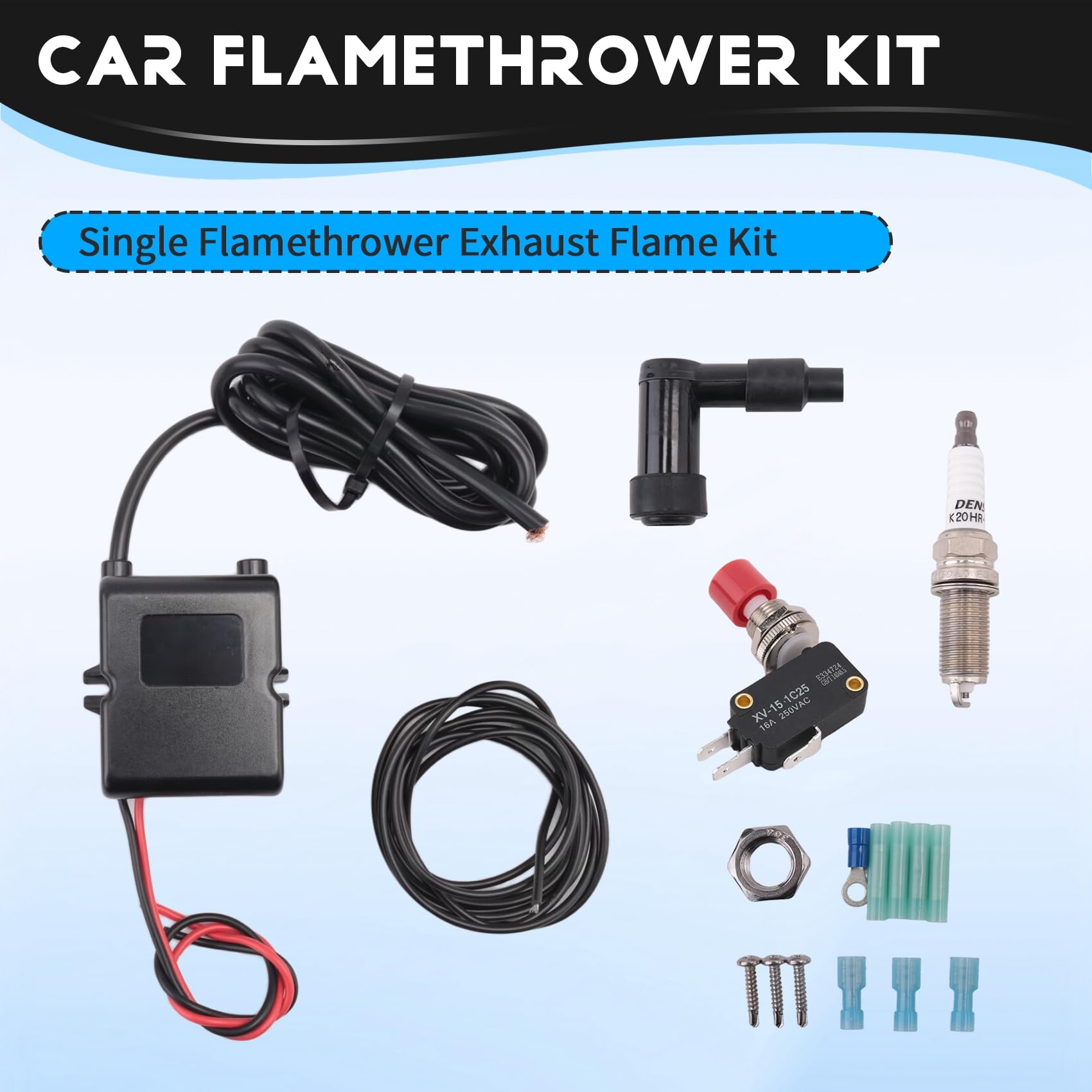 Einzelflammenwerfer-Auspuffflammen-Kit für Auto-Motorrad BFTKAFK-Einzelflammenwerfer-Zubehör