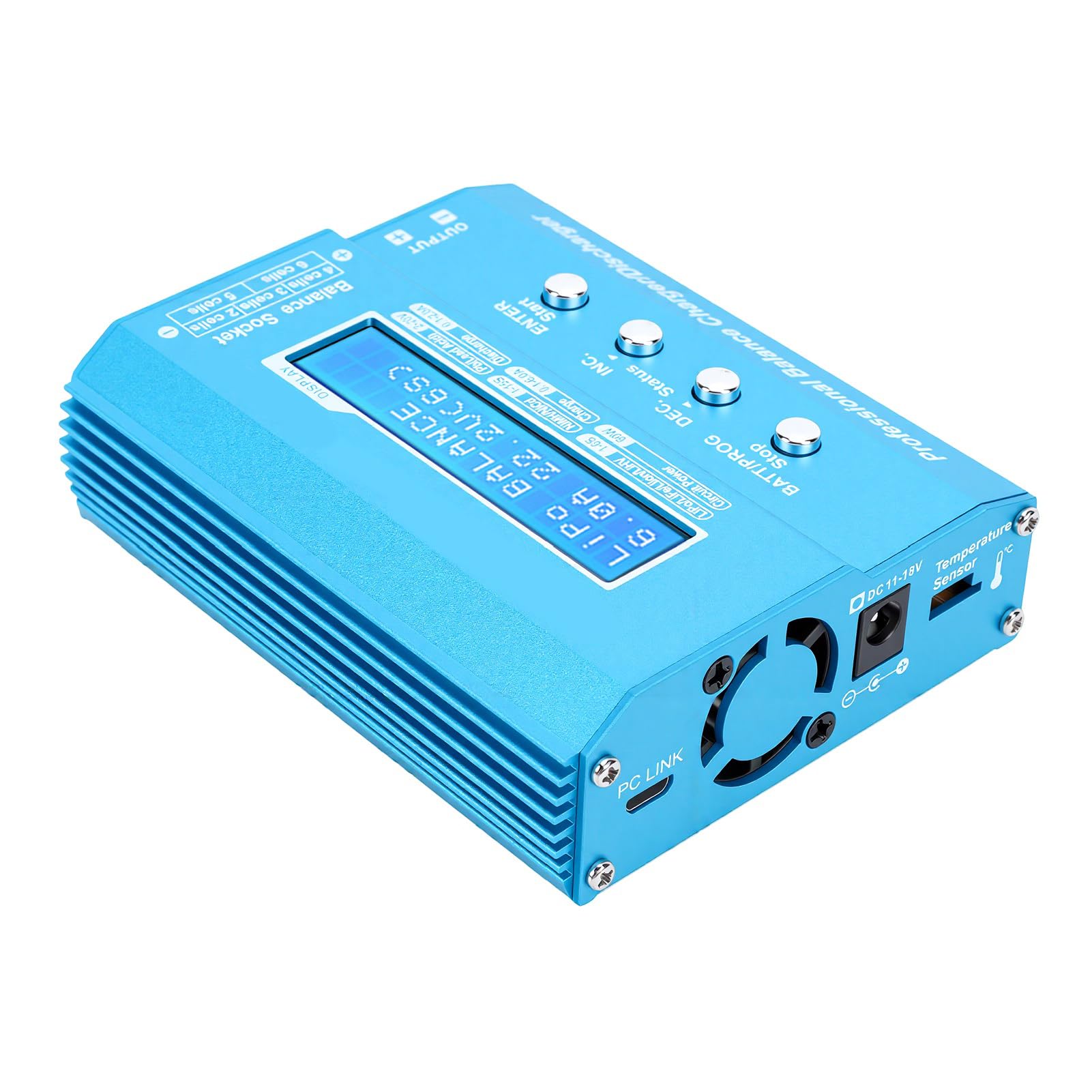 Karlak Caricabatterie Professionale per Bilancia Scaricatore Potente per Batterie LiPo LiHV LiFe LiIon Dimensioni Compatte 1 unità