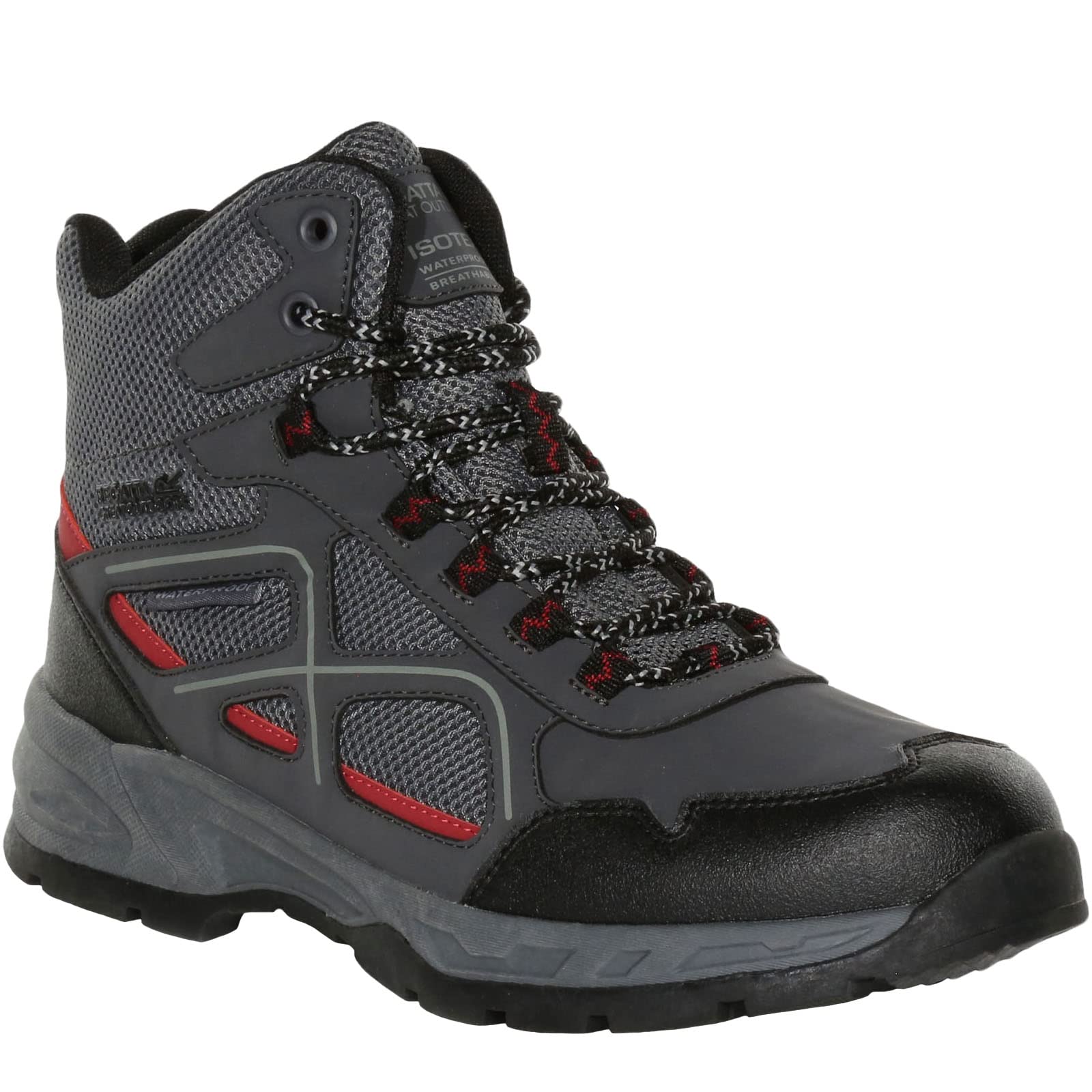 Regatta Mens Vendeavour Boot Ash/RioRed EU40/UK6.5 Grey