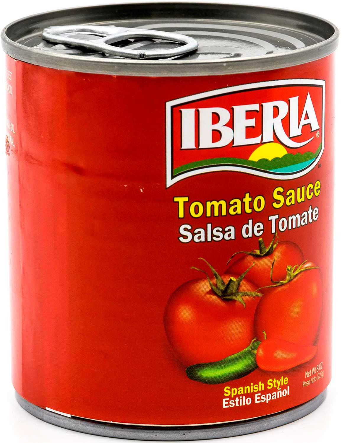 Iberia Spanish Style Tomato Sauce, Salsa de Tomate, 8 oz, Fat-free, Cholesterol-free, Trans fat-free, Kosher