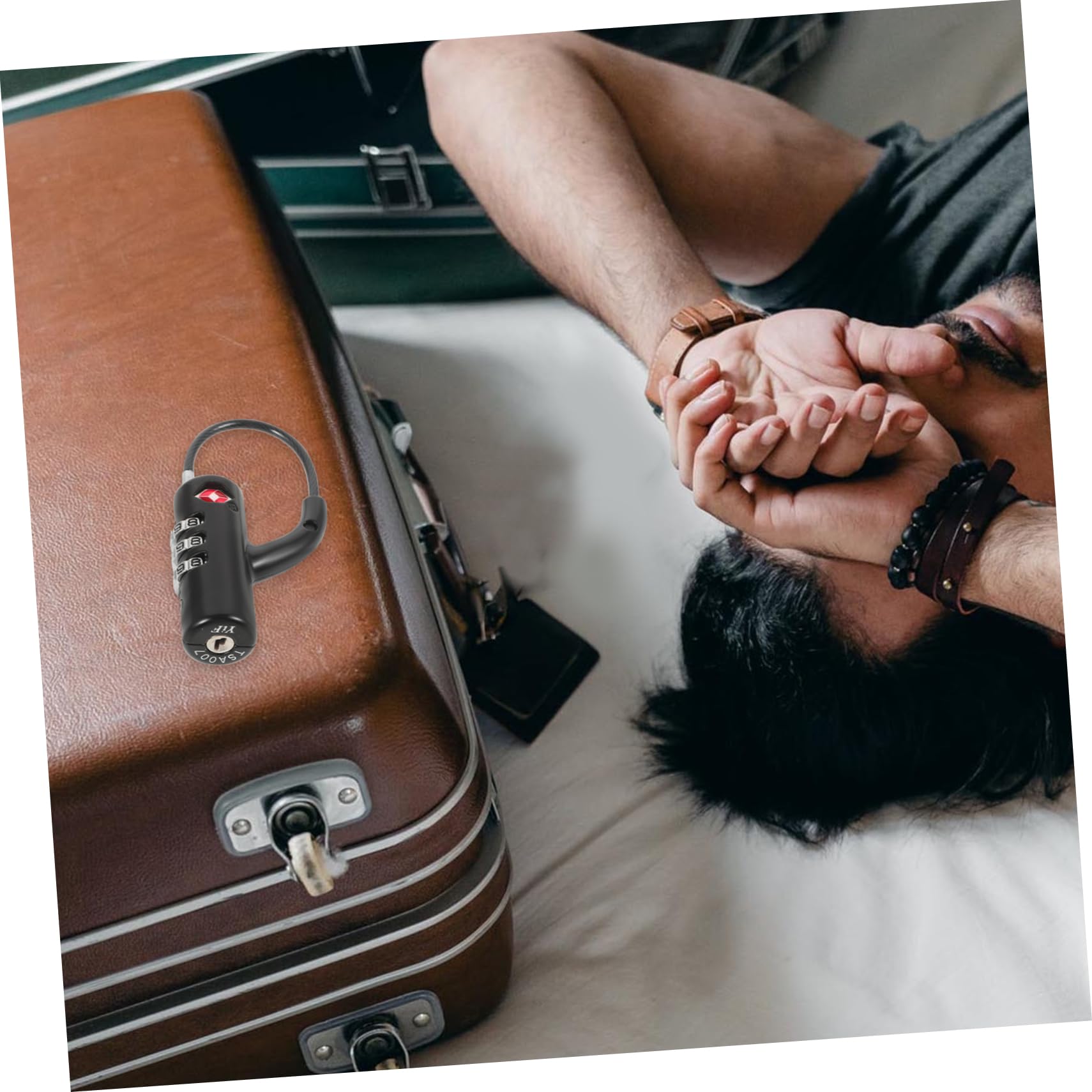 Gatuida 4pezzi Serratura Combinazione Per Bagagli e Armadietti Sicurezza Portatile Per Zaini e Valigie Lock Tsa e Facile Da Usare e Resistente Per Viaggi e Sportivi