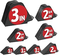 Vista 10 de Protectores de cortapelos de 3 pulgadas, peines guía de cortapelos premium para Wahl Clippers Mega guías de corte con 8 longitudes de corte de 1.25