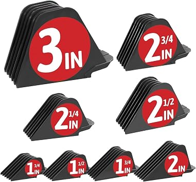 3 Inch Clipper Guards, Hair Clipper Guide Combs Premium for Wahl Clippers Mega Cutting Guides/Combs with 8 Cutting Lengths from 1.25-3 Inch Dark Gray, 8pcs from 1.25-3 Inch