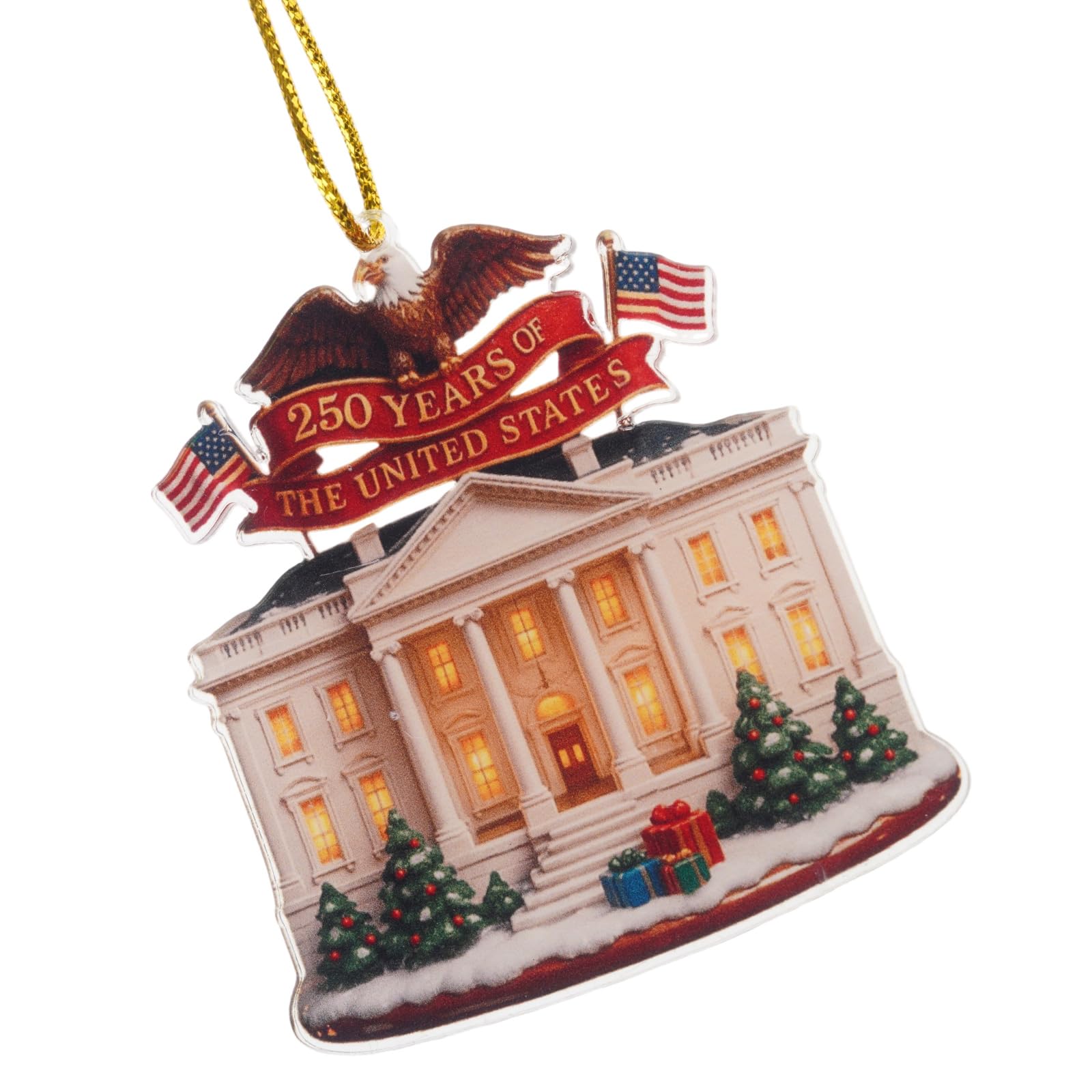 Jkrnejgr B Commemorative Acrylic Ells Ornament For Americans 250Th Anniversary Party Decoration Souvenir Clear Acrylic