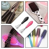 Vista 7 de 4 piezas de cepillos de pelo Peines de limpieza de pelo rizado peine de limpieza garras cepillo de pelo herramientas de limpieza para uso doméstico
