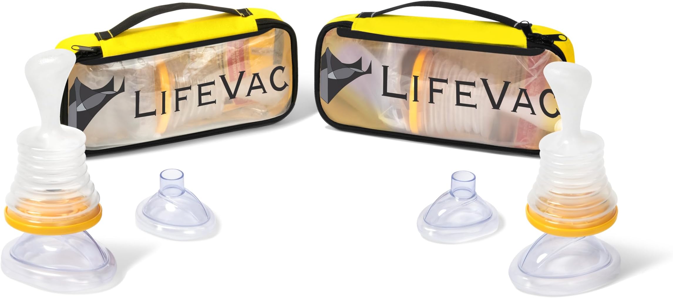 LifeVac Travel Kit Pack of 2 - Choking Rescue Device, Portable Suction Rescue Device First Aid Kit for Kids and Adults, Portable Airway Suction Device | Anti Choking Device for Children and Adults