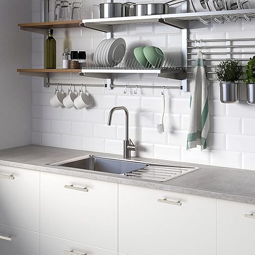 Miniatura 15 de Ravinte - 30 manijas de acero inoxidable para armario de cocina, 5 pulgadas de largo, agujero de 3 pulgadas, rosado