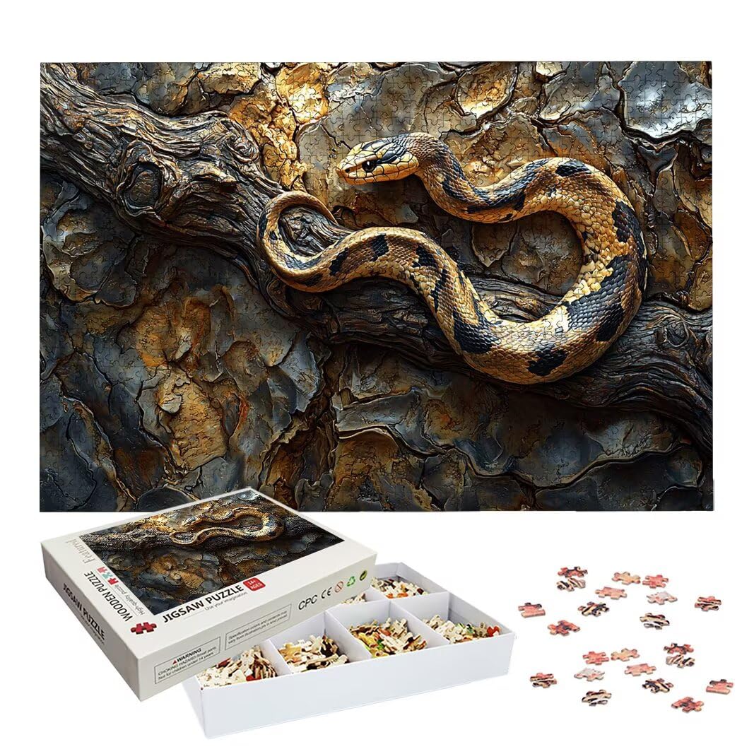 Puzzle 1500 Pièces Adultes, Puzzle 1500 Pieces Serpent, Cadeau Femme -2054