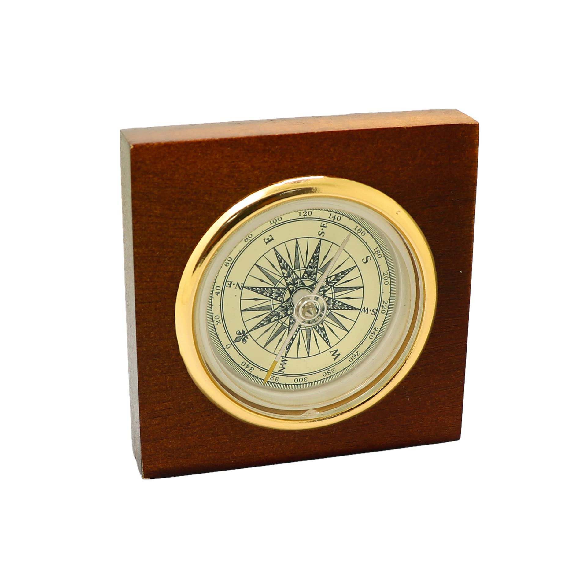 Bussola in Legno Antico - Scatola in Lega di Alluminio con Regalo