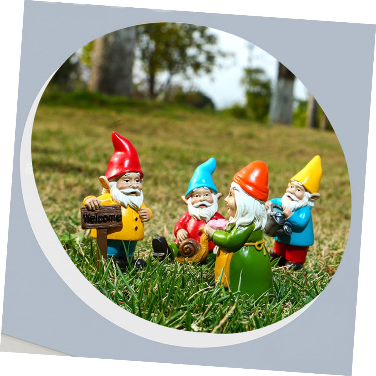 10pezzi Gnomi Da Giardino Resina Da Colorati Per Decorazioni Natalizie e Microlandscape Perfetti Per e Interni