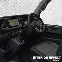 MRWiZMS VW T5 T6 Hővédő Szőnyeg Szélvédő Alumínium Fleece UV Védelem 8 Részes 3